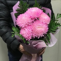 Букет Хризантемки розовые